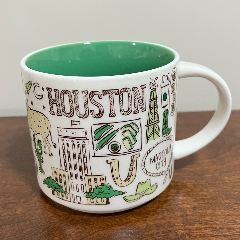 Starbucks Been There Series Houston Mug with Green Interior